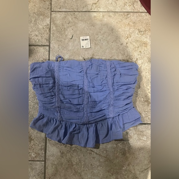 Free People Fun In The Sun Top NWOT Size XL Misty Dawn / C40 - Picture 2 of 5